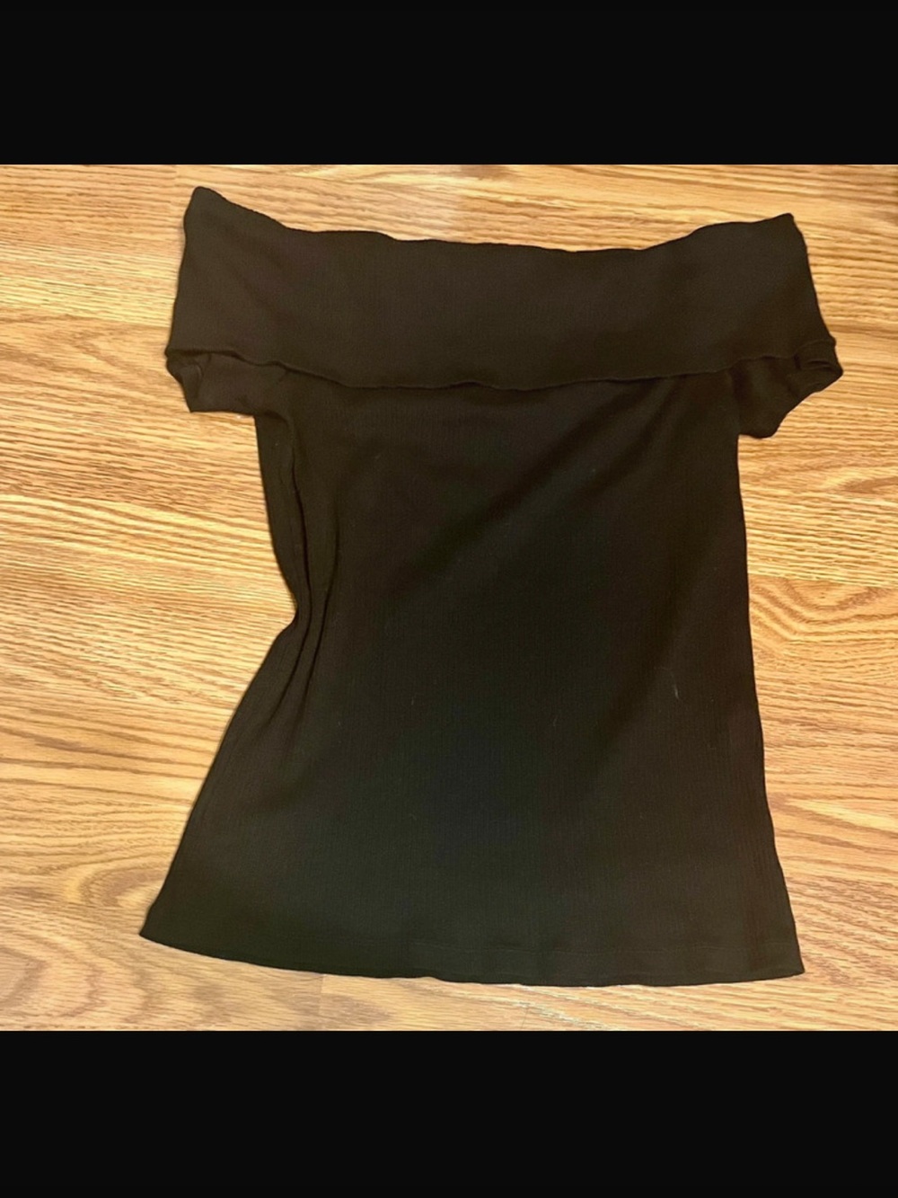 LOFT Black Off-Shoulder Top (appears to run small)